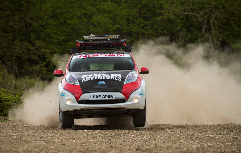 Illustration for article titled Some Crazy Bastards Are Taking A Nissan Leaf On A 10,000-Mile Rally